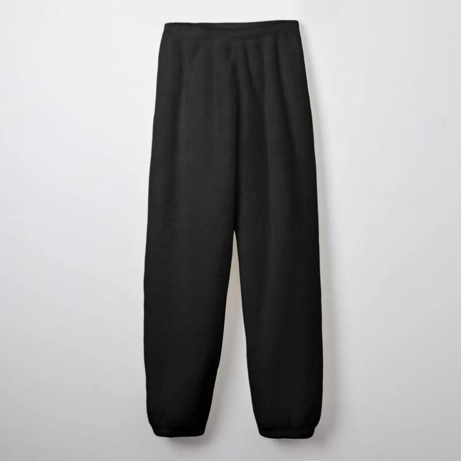 thumbnail image 4 of Pantalones de pijama de terciopelo coral para hombre para invierno - Color liso, ropa de estar por casa cálida y cómoda, 4 of 5